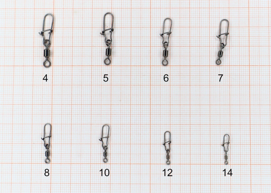 Вертлюжок с застежкой Nice, №8 (12 кг), (упак. 10 шт) фото 3