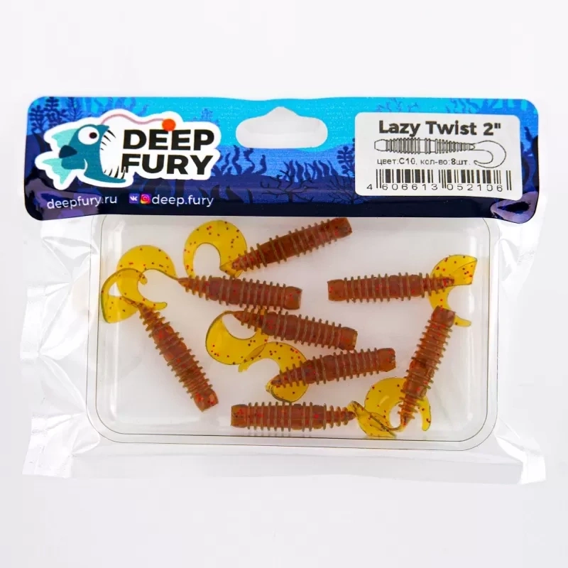 Lazy Twist 2" (50 мм). Цвет С10 (машинное масло) фото 2