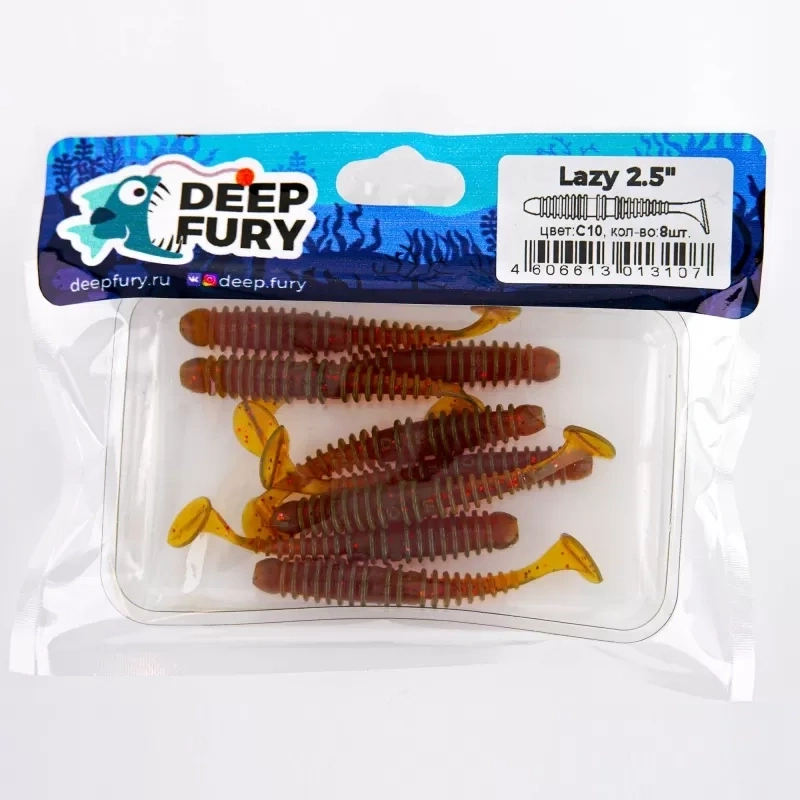 Lazy 2.5" (63 мм). Цвет С10 (машинное масло) фото 2